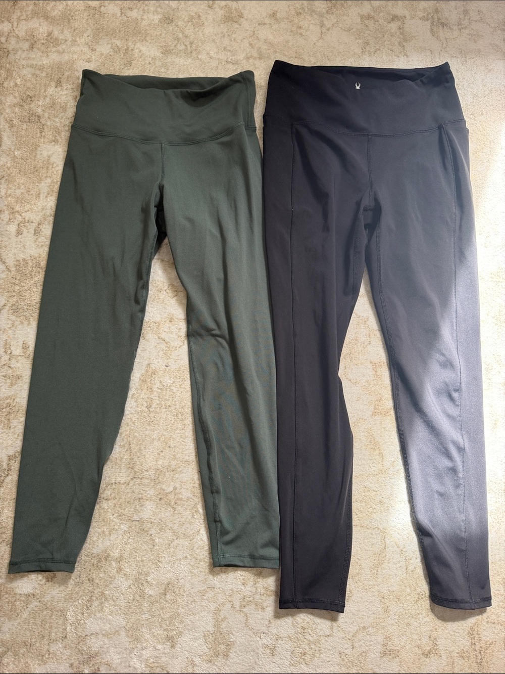 Old navy and spyder High-Rise Leggings — Black & Olive Green